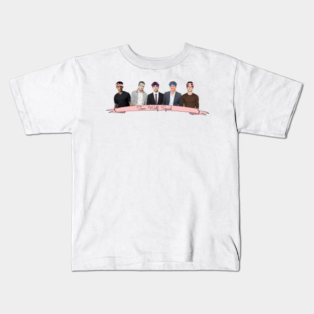 Teen Wolf Squad Kids T-Shirt by FullTimeFangirl